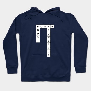 Books Will Boost Your Knowledge Crossword Hoodie